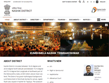 Tablet Screenshot of nashik.gov.in